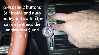 Lexus ls430 rest the AC system and diagnostic the error codes
