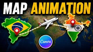 Create a Map Animation in Canva in Just 1 Minute! | Beginners friendly screenshot 5