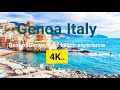 Genoa Italy in 4K | Best Places to Visit in Genoa: Unique Architectures and Experience of Beaches