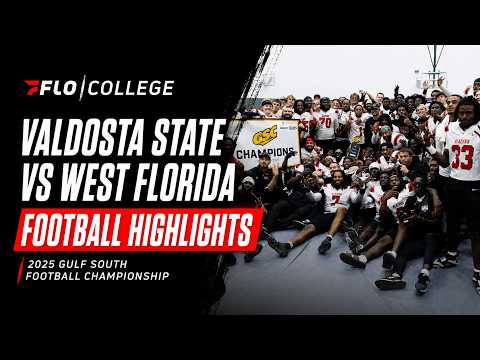 Valdosta State vs West Florida Football Highlights | 2025 Gulf South Conference Championship