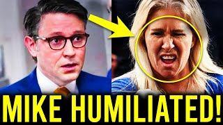 MAGA Mike Johnson HUMILIATED After Marjorie Taylor Greene SHREDS Him on Live TV