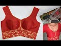 3 Piece PrincessCut belt blouse cutting &amp; stitching belt wala blouse design@Pooja's_Saree_Sensations