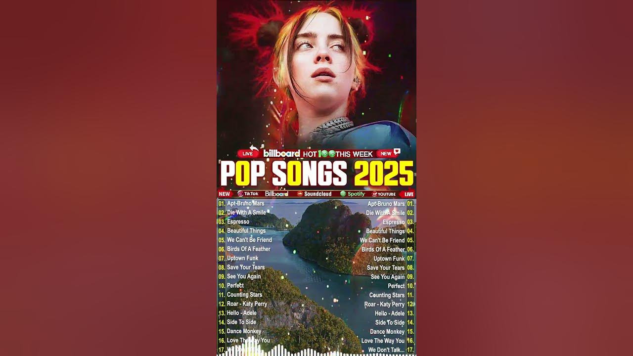 Billboard Hot 100 This Week✨Bruno Mars, Dua Lipa, Maroon 5, Ed Sheeran, The Weeknd, Adele #shorts