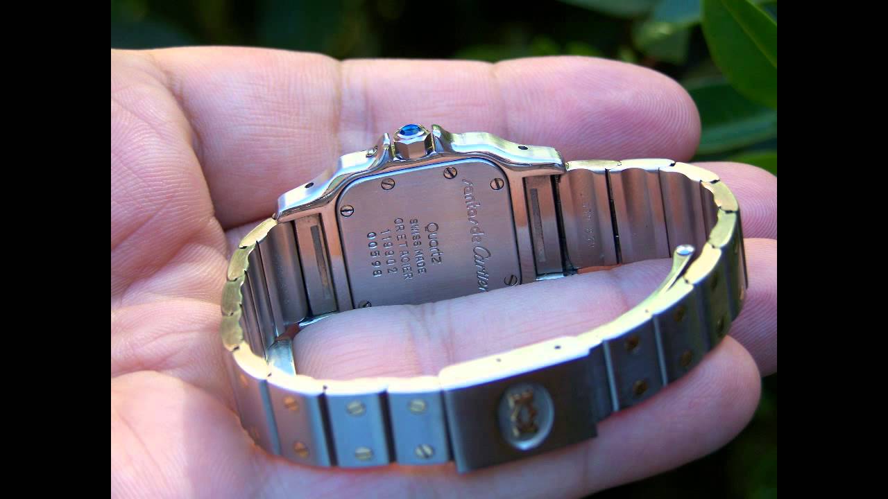 Cartier Santos Wrist Watch - YouTube
