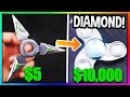 $5 FIDGET SPINNER VS $10,000 DIAMOND FIDGET SPINNER!!