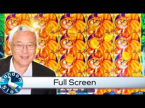 The Cheshire Cat Slot Machine Full Screen Win