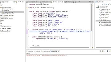 Android Saving image into SQLite Database from camera for SharePix app pt 1
