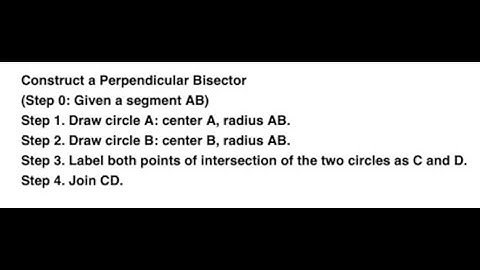 How to Construct a Perpendicular Bisector (Geogebra) | Math Energy TV