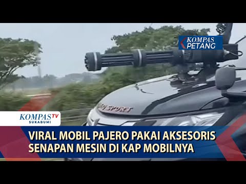 Viral Mobil Pajero Pakai Aksesoris Senapan Mesin di Kap Mobilnya, Polisi Langsung Tilang Pengemudi