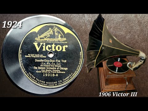 What A Catchy 78 Record! Played on 1906 Victor III Phonograph