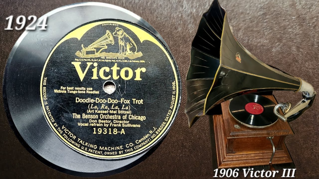 What A Catchy 78 Record! Played on 1906 Victor III Phonograph