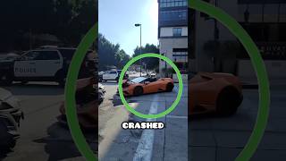 HE CRASHED HIS LAMBO AND OPENS A PACK 💀🔥🤣 #pokemon #pokemoncards #shorts #lamborghini