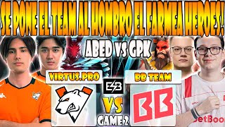 VIRTUS.PRO vs BB TEAM BO3[GAME 2]TIMADO, ABED, FLY VS GPK, KIRITYCH - FISSURE PLAYGROUND 2 - ESB