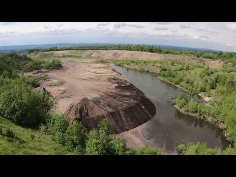 PRZELOT DRONEM KOPALNIA BAZALTU RĘBISZÓW 4K