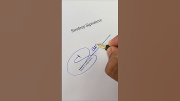 Sandeep Signature #signature #shorts #satishcalligraphy