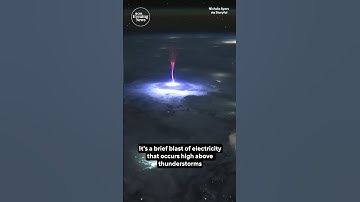 NASA astronauts captures stunning photo of "sprite" lightning #shorts