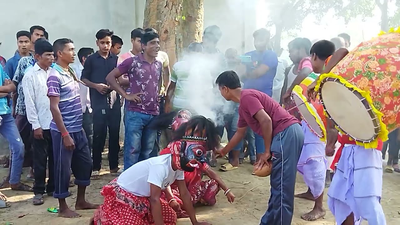 চামুণ্ডা খেলা,, chamundha khela,,, cokhamidpur mohadevpur Noagaon