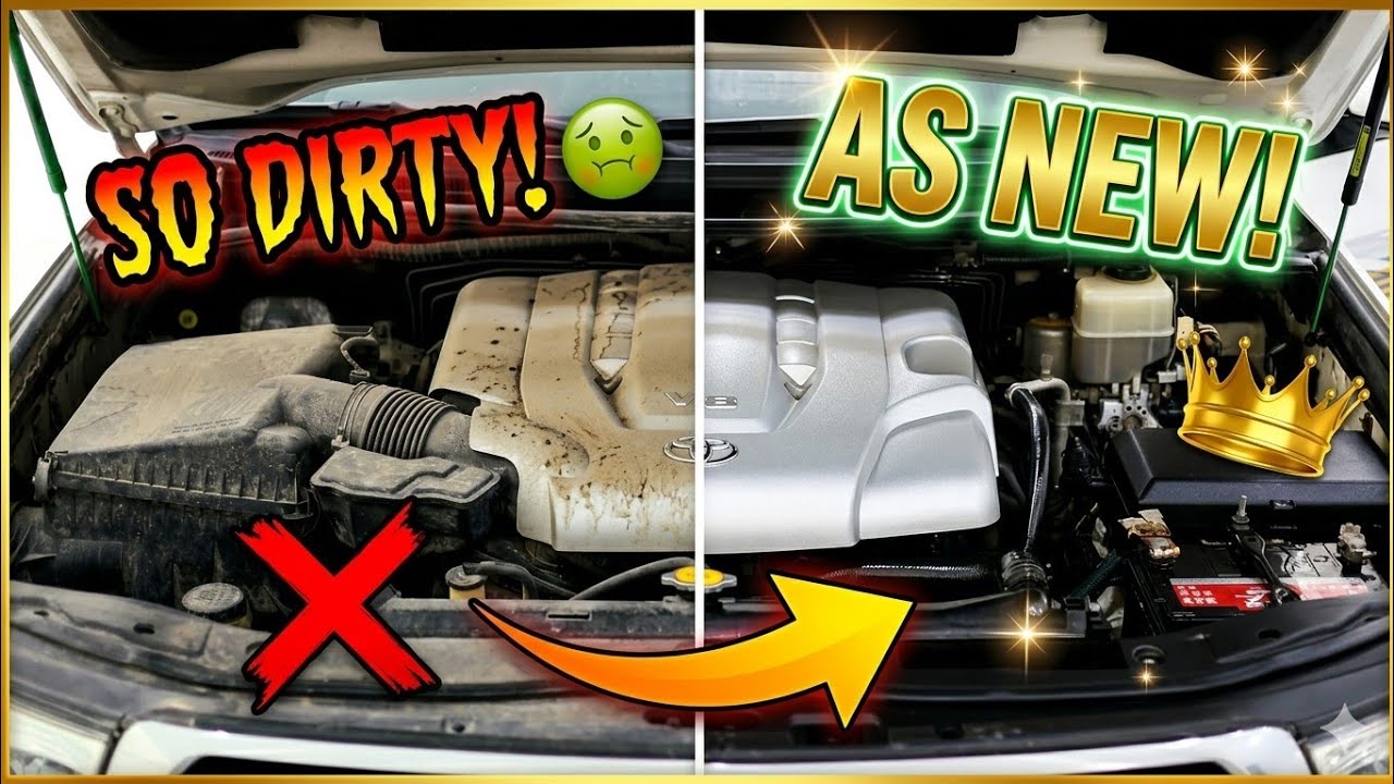 How to Safely Clean a Car Engine Bay🧼 Step-by-Step Restoration - YouTube