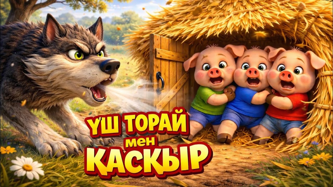 Үш Торай мен Қасқыр| Қазақша мультфильм|Балаларға арналған ертегі|АкжүрекТв