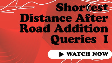 Leetcode Q2. Shortest Distance After Road Addition Queries I (Weekly Contest 409)