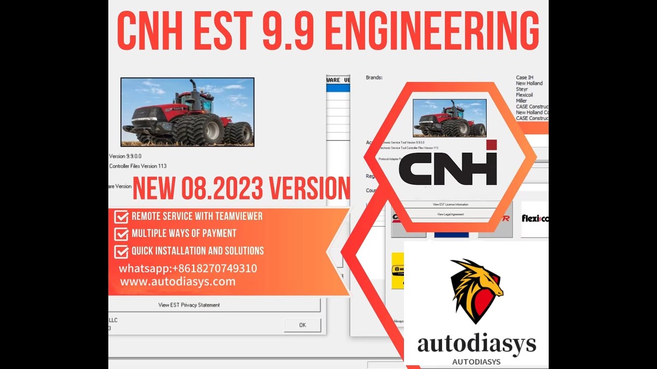 CNH Electronic Service Tool[CNH EST 9.9] Install for Case and New ...