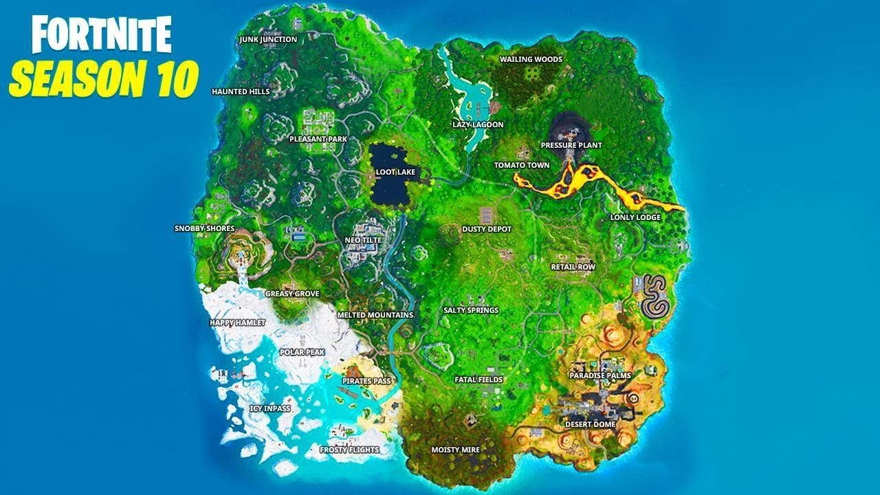 Fortnite Map Season 10 Right Now Get Images One 