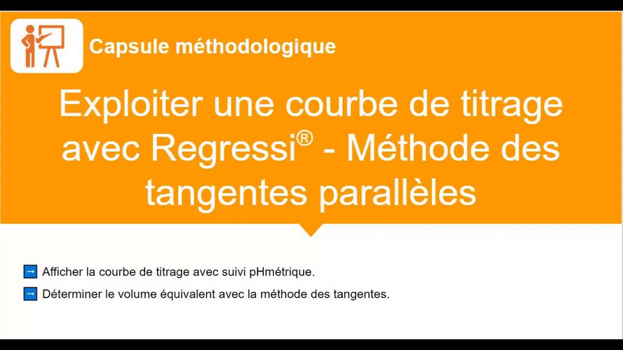 Titrage Méthode des tangentes avec Regressi YouTube — free download