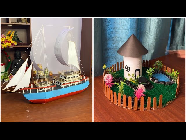 10pcs Mini Resin Boat Models - Tiny Garden Decor, Fairy Dollhouse, Aquarium Scenery Crafts