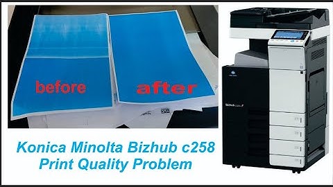How to solve print quality Konica Minolta, laser unit clean, Konica Minolta print quality