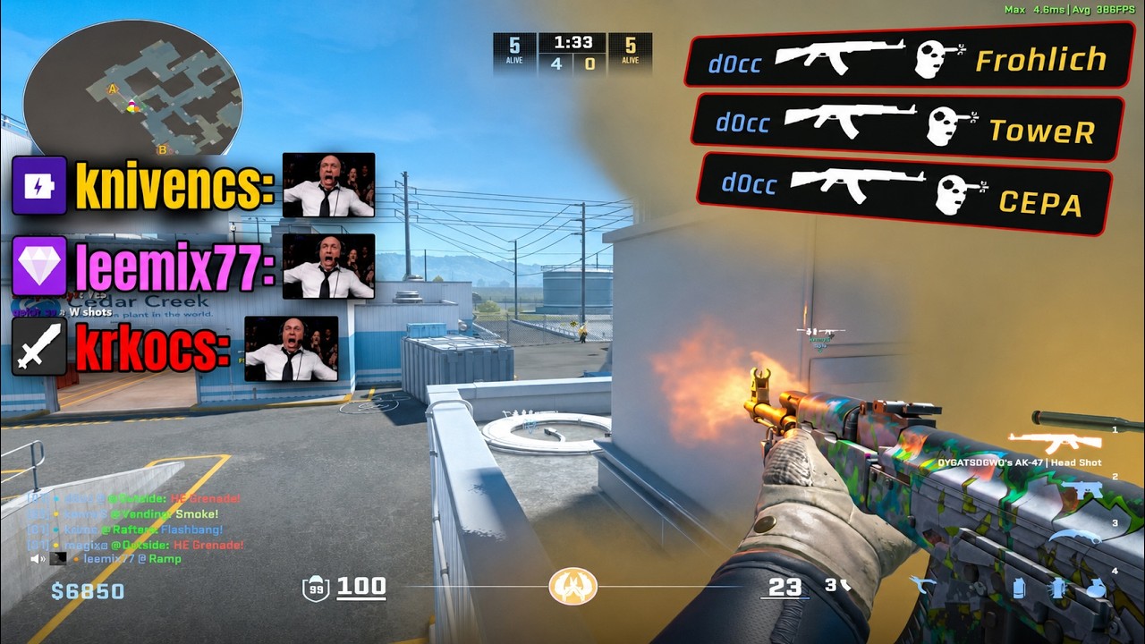 D0cC FINALLY GETS AN EASY FACEIT GAME…