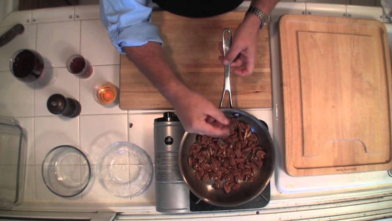 Bourbon Infused Maple Pecans