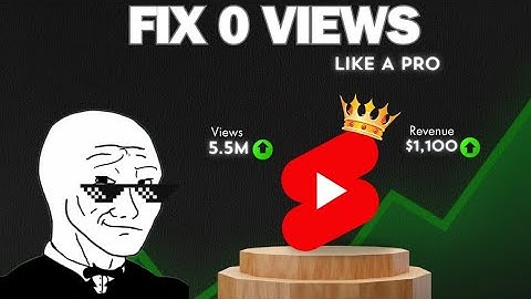 How I Fixed 0 Views on YouTube Shorts – Not Luck!