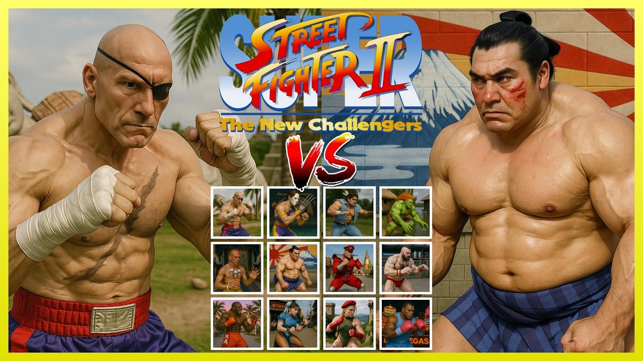 Все бойцы Super Street Fighter 2 переосмыслены с IA 🔥