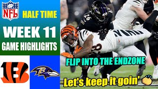 Cincinnati Bengals vs Baltimore Ravens HALF TIME WEEK 11 (11\/16\/23) | NFL Highlights 2023