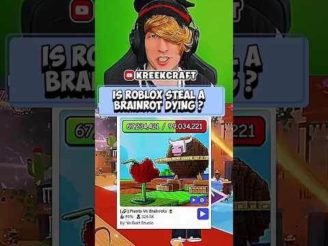 IS ROBLOX STEAL A BRAINROT DYING ? #kreekcraft #roblox #gaming #brainrot #stealabrainrot #shorts