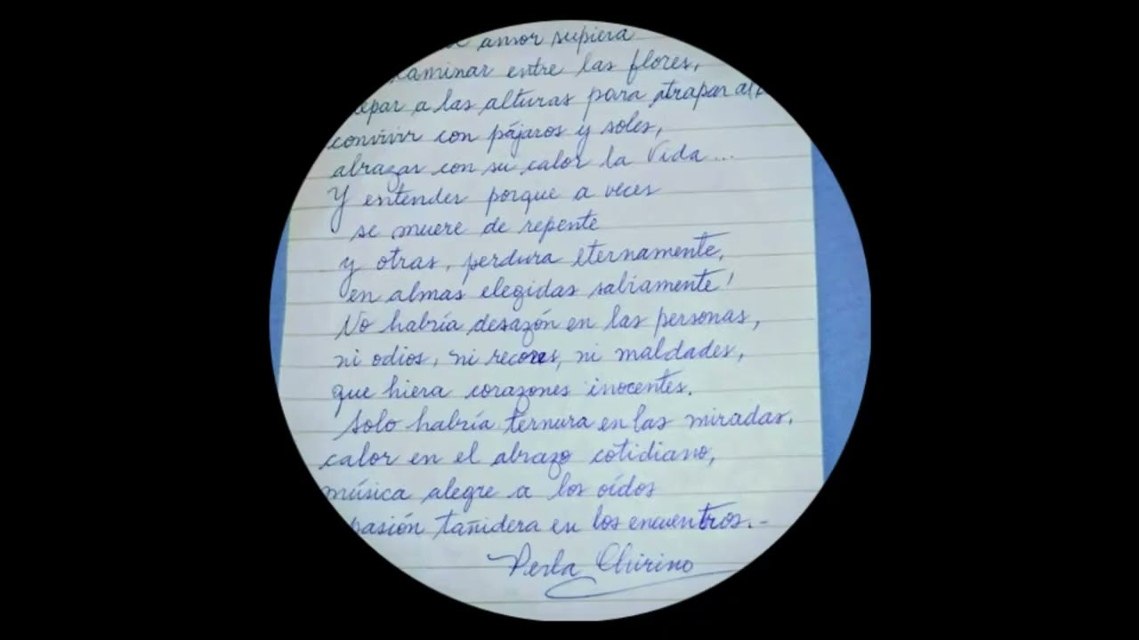 SI EL AMOR SUPIERA (Letra PERLA CHIRINO)