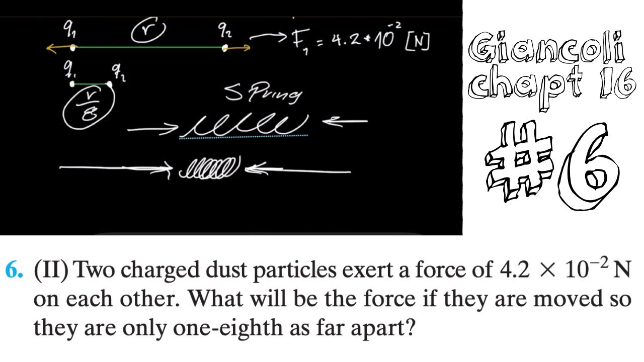 Problem #6 | Electromagnetism | Giancoli chapter 16 - YouTube
