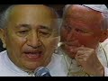 Simón Díaz le canta a Juan Pablo II "Tonada del Papa Amigo"| 2da visita a Venezuela 1996 (fragmento)