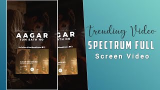Instagram Trending Fake Music Player | Spectrum Editing In Alight Motion | Music Player Video Edit screenshot 5