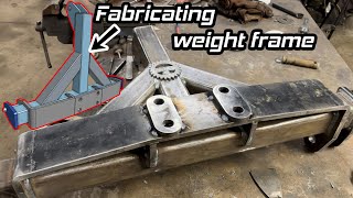 Fabricating a 3 point linkage weight frame