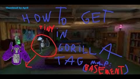 HOW TO GET SMALL IN GORILLA TAG BASEMENT OUTSIDE OF THE MAZE! (Basement only 2025)