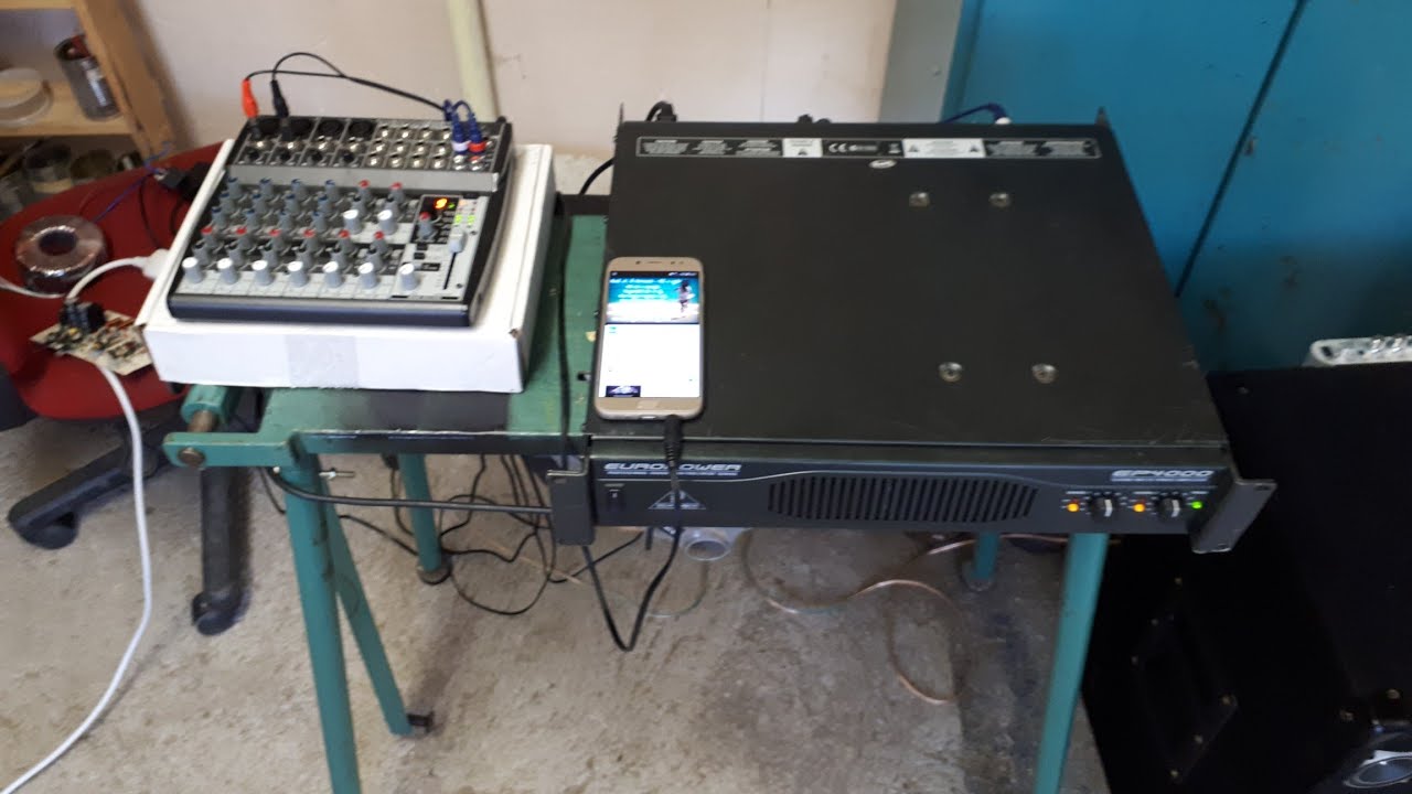 Behringer EP 4000 Végfok teszt! Amplifier Test 2x2000W!