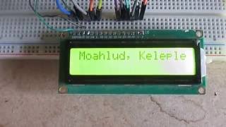 Displaying your name with LCD and arduino