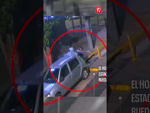 🔴Villa Martelli: las cámaras registraron el robo de una rueda y detuvieron a un hombre