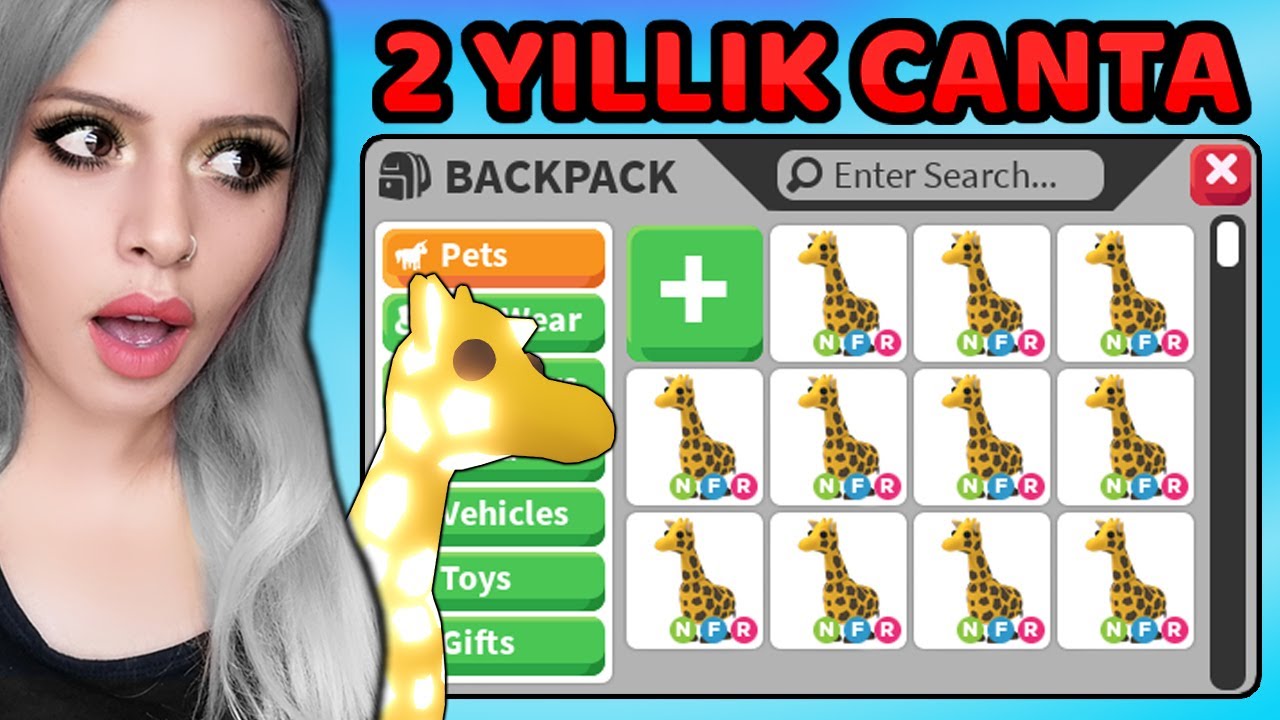 2 YILLIK ENVANTER !? ÇOCUK DREAM PET TOPLAMIŞ !! ( Roblox Adopt Me )