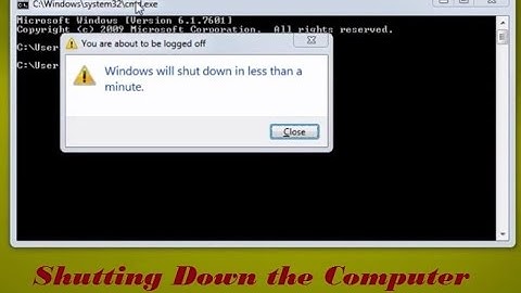 How to shutdown your computer & stop shutdown countdown using command prompt