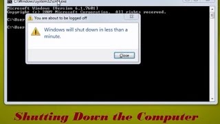 how to shutdown your computer & stop shutdown countdown using command prompt