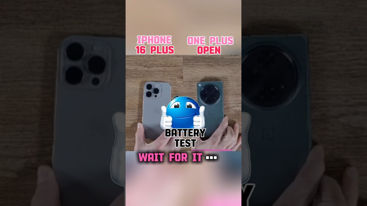 IPHONE 16 PLUS VS ONE PLUS OPEN BATTERY💀 TEST!!