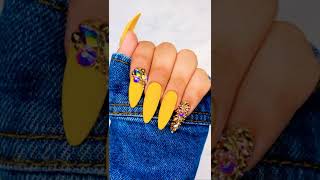 Mustard Yellow NailArt Designs nailart naildesign nailartlove nails nailartcompilation shorts