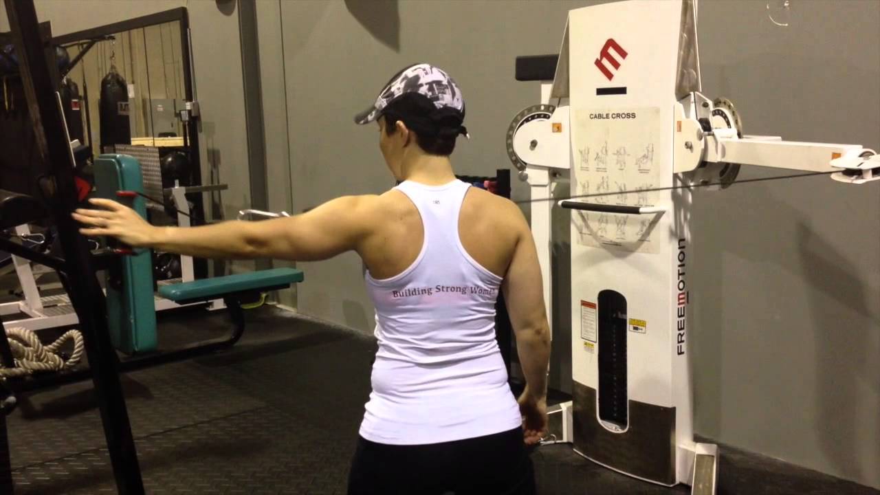 How To Do Onearm Cable Reverse Flies YouTube